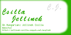 csilla jellinek business card